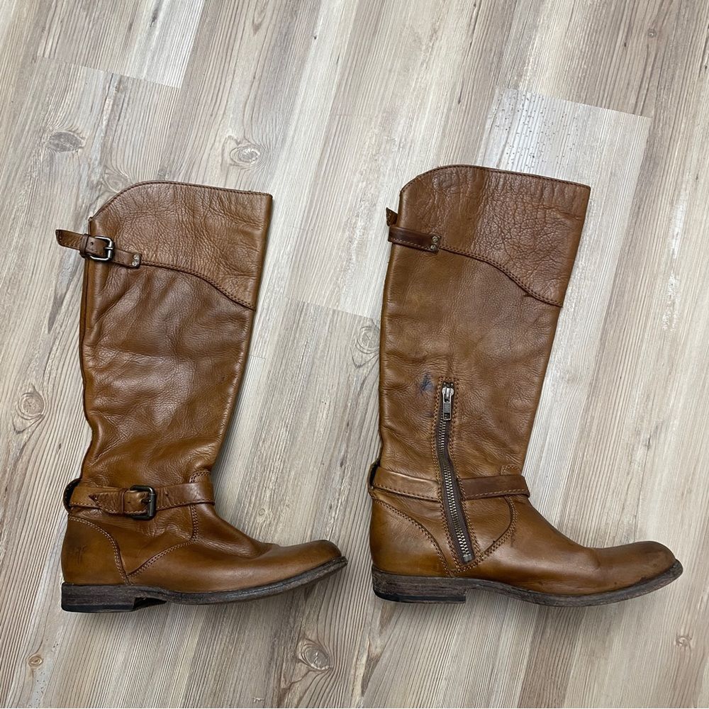 Frye Brown Leather Riding Boots